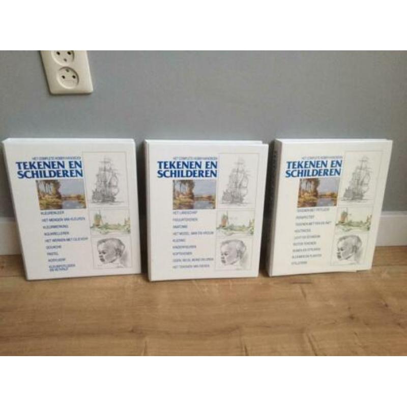 ==Nieuw== Teken en schilder cursus 3 mappen vol tekenen