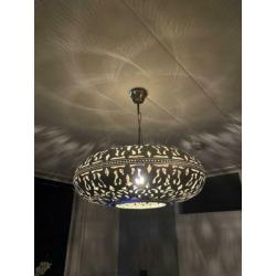 Prachtige plafond hanglamp zilver
