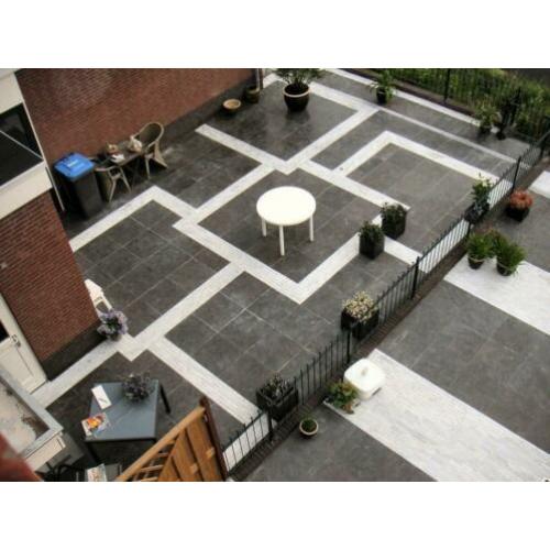 terrastegels Chinese hardsteen / Spotted Blue 60x60 cm facet