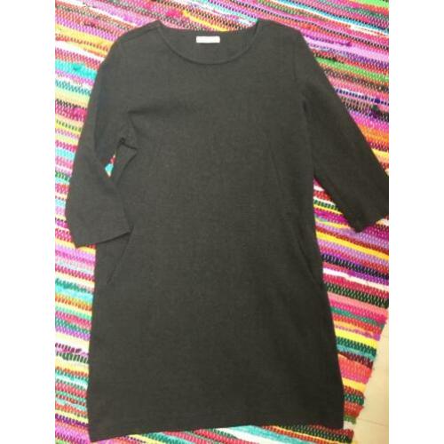 By-bar jersy jurk grijs met zakken xl izgs