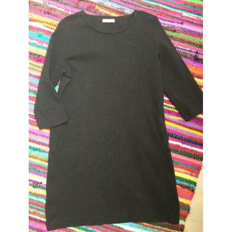 By-bar jersy jurk grijs met zakken xl izgs