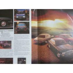 mooie uitvouwfolder Jaguar en Daimler met oa XJ en XJS