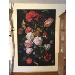 XXXL stilleven van bloemen De Heem Jan Davidsz 200 x 134