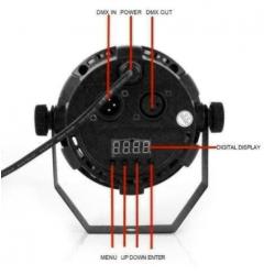 LED par rgbw 12x3W=36W LED RGBW DMX512 DISCO LAMP (NIEUW)