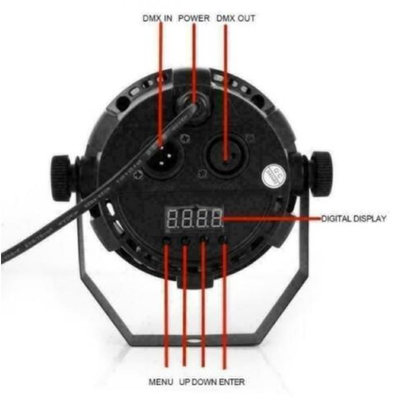 LED par rgbw 12x3W=36W LED RGBW DMX512 DISCO LAMP (NIEUW)