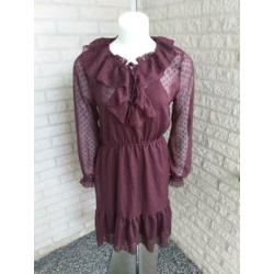 Paarse chique jurk van H&M maat M