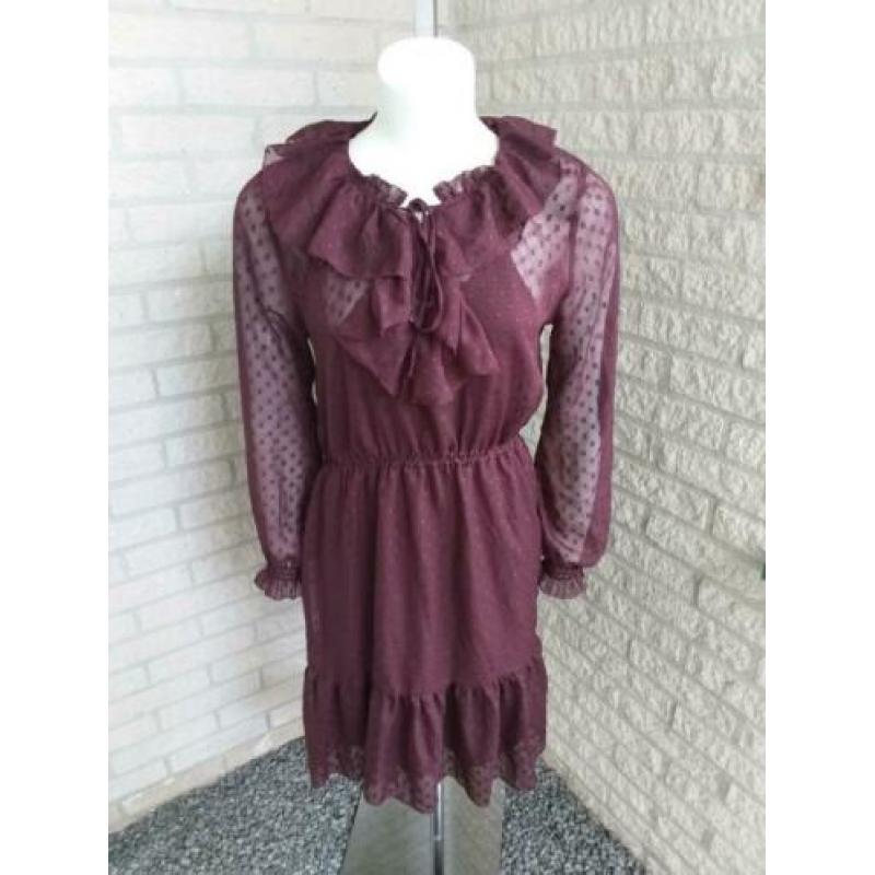 Paarse chique jurk van H&M maat M