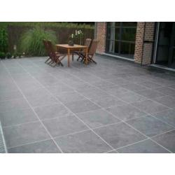 terrastegels Chinese hardsteen / Spotted Blue 60x60 cm facet