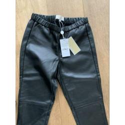 Michael Kors lederlook broek nieuw, kaartjes eraan maat 34