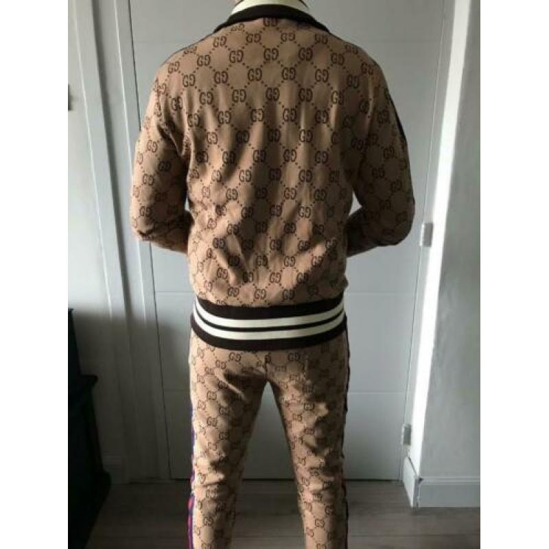 Originele Gucci GG Vest Trui Bruin Z!!