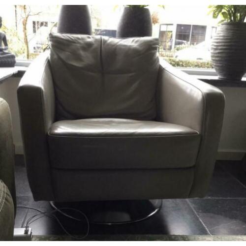 Draai fauteuil, muisgrijs, zgan