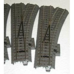 Marklin 24612 Wissels Rechts - 4 stuks - Gebruikt
