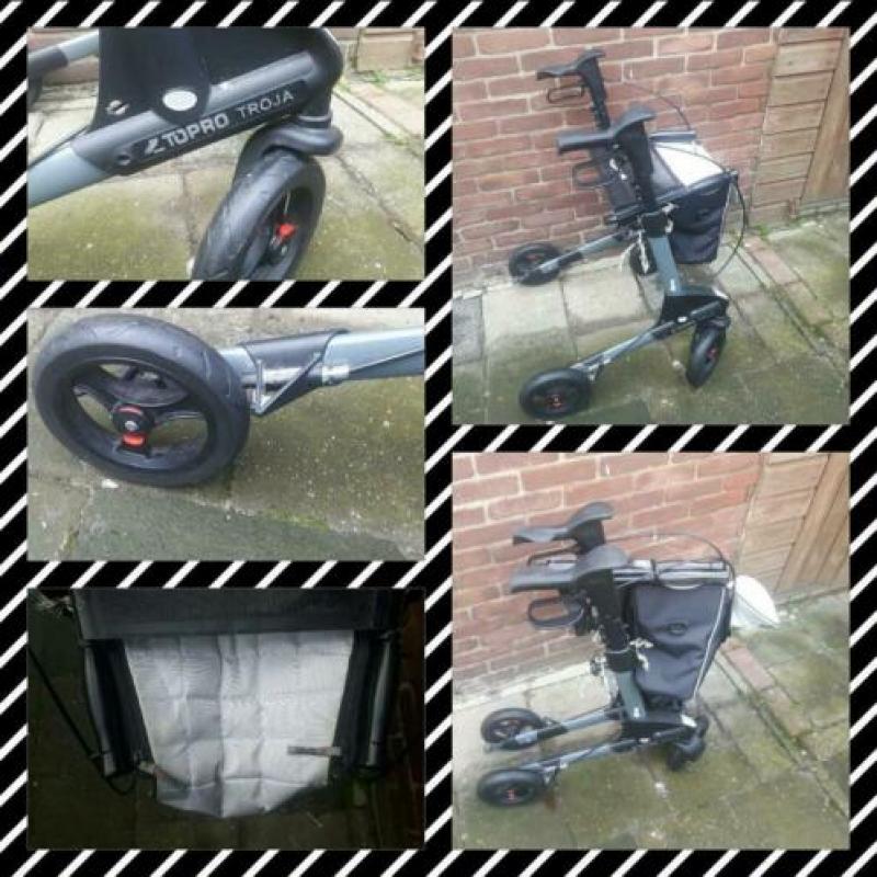 Topro Troja rollator 2G lichtgewicht tot 150 kg met tas