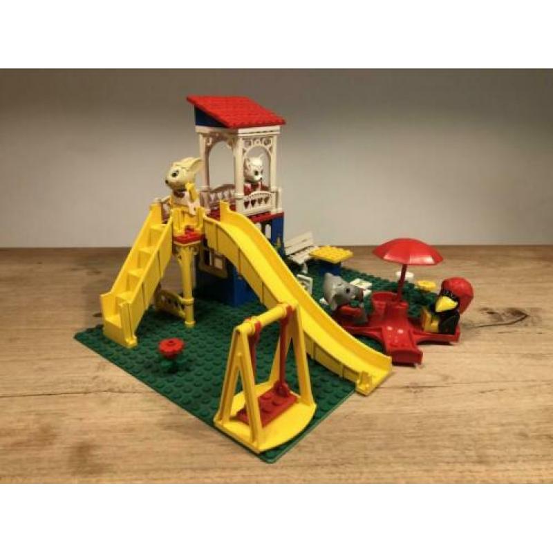 LEGO fabuland 3676 Catherine Cat's Fun Park compleet + boek