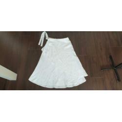 NIEUW gaaf witte MASSIMO DUTTI rok mt M 38/40, rokje wit
