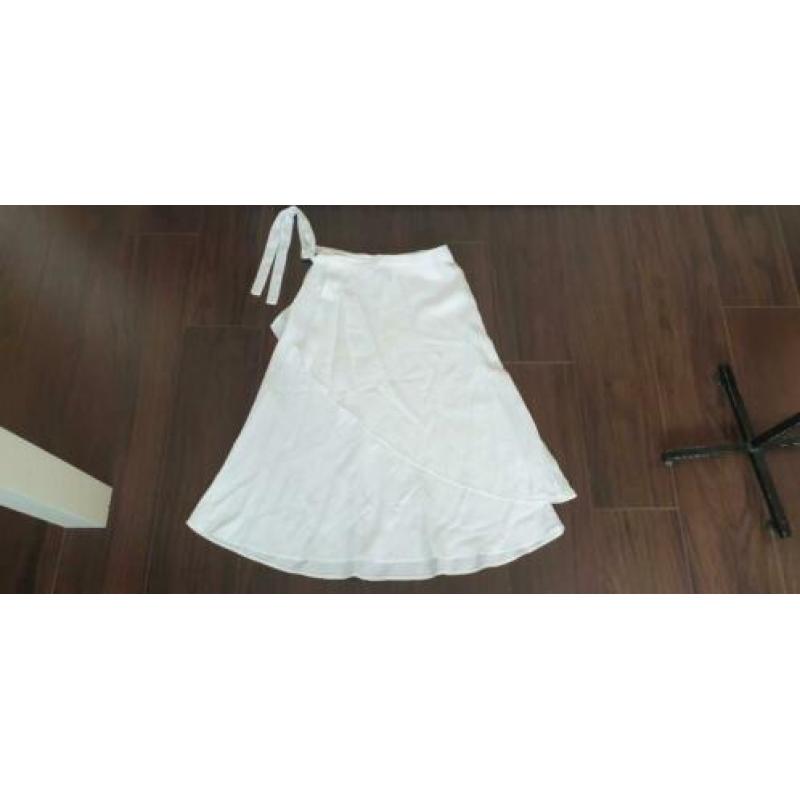 NIEUW gaaf witte MASSIMO DUTTI rok mt M 38/40, rokje wit