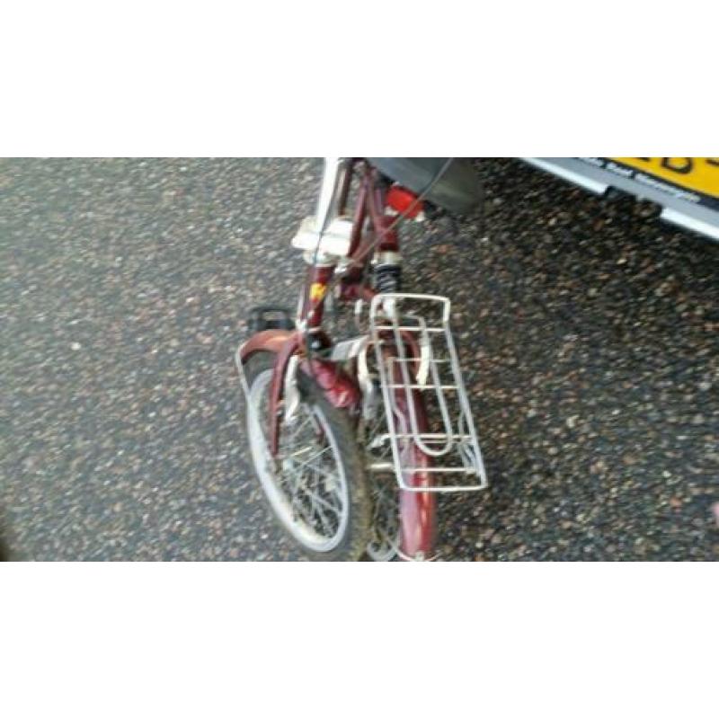 Rood vouwfiets