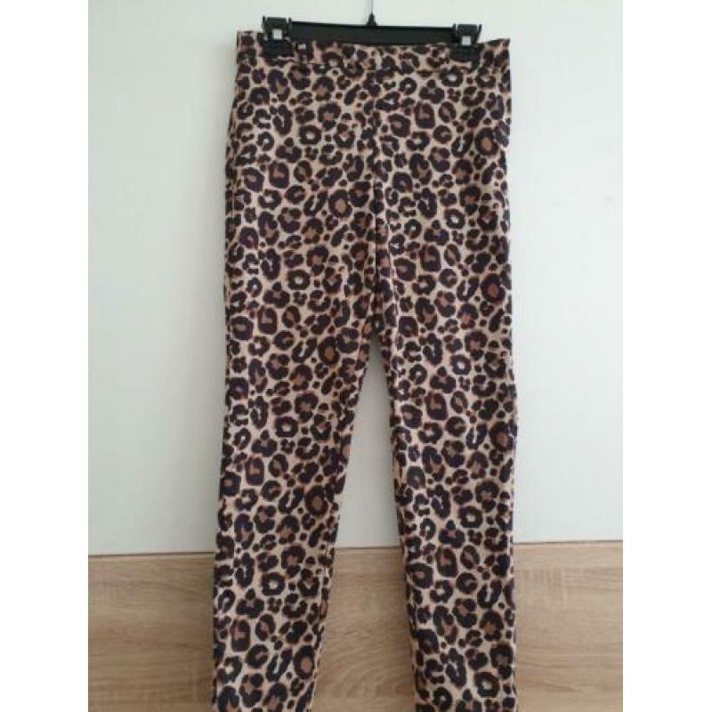Tijgerprint broek maat S