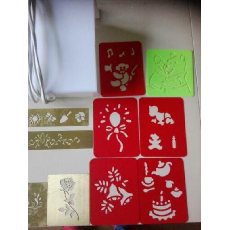 Lichtbak met stencils