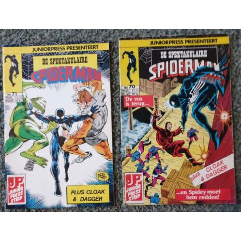 De spektakulaire spiderman comics. marvel. juniorpress. 1985