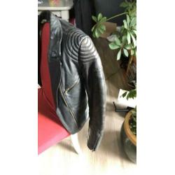 Motor jas dame maat 38 leer leder