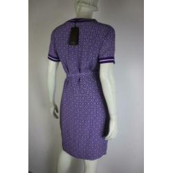 Paars wit Windsor jurkje! Mt 38. Brand new