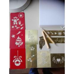 Lichtbak met stencils