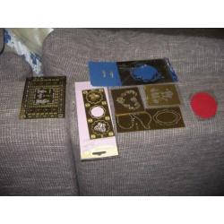 Te koop 7 verschilende snijschablonen/snijmallen