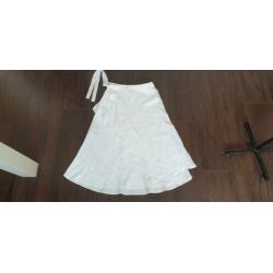NIEUW gaaf witte MASSIMO DUTTI rok mt M 38/40, rokje wit
