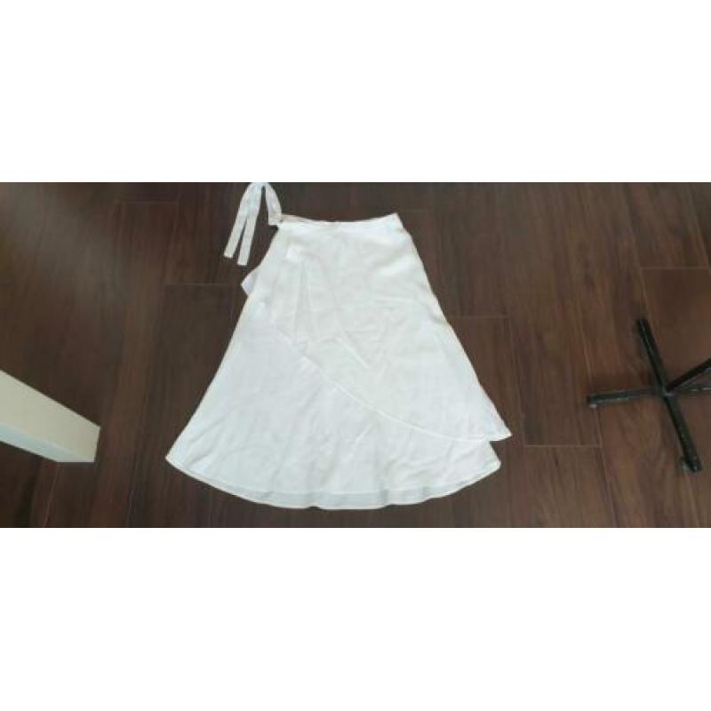 NIEUW gaaf witte MASSIMO DUTTI rok mt M 38/40, rokje wit
