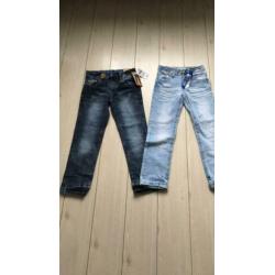 134 140 hoodie jongen blauw grijs trui met capuchon