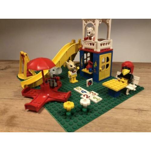 LEGO fabuland 3676 Catherine Cat's Fun Park compleet + boek