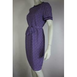 Paars wit Windsor jurkje! Mt 38. Brand new