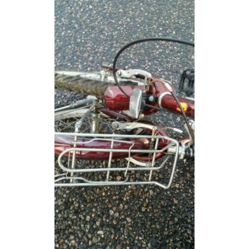 Rood vouwfiets