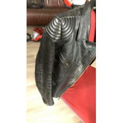 Motor jas dame maat 38 leer leder