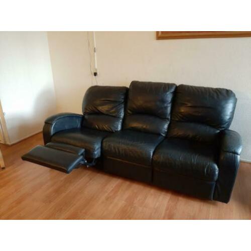 Leer Bankstel 3+2 met relax stand