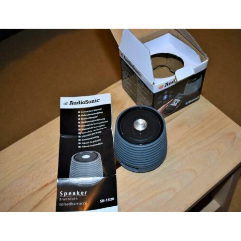 speaker audiosonic bluetooth rechargeble SK-1520, nieuwstaat