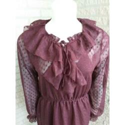 Paarse chique jurk van H&M maat M