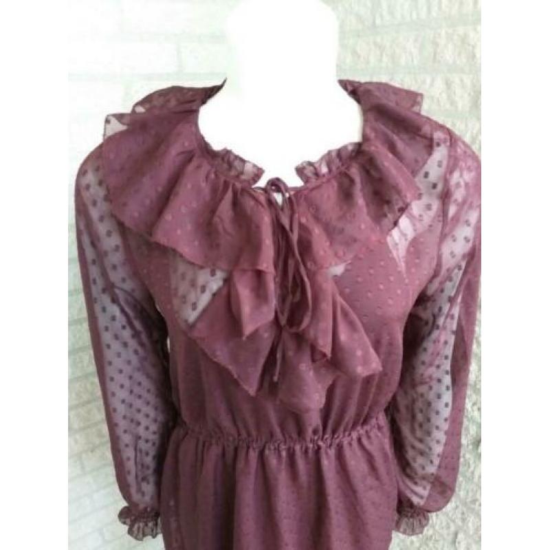 Paarse chique jurk van H&M maat M
