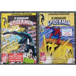 De spektakulaire spiderman comics. marvel. juniorpress. 1985