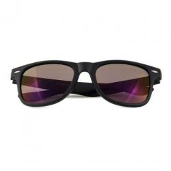 Wayfarer Zonnebril Mat Zwart - Paars