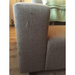 Beige hoekbank