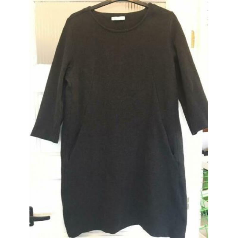 By-bar jersy jurk grijs met zakken xl izgs