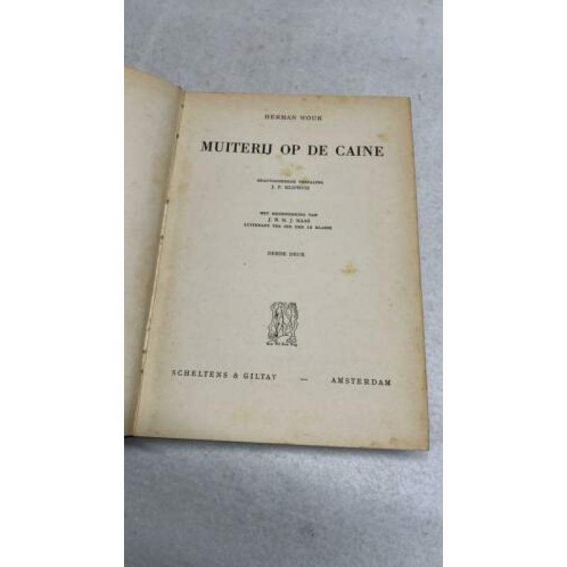 Oud boek Muiterij op de Caine door Herman Wouk