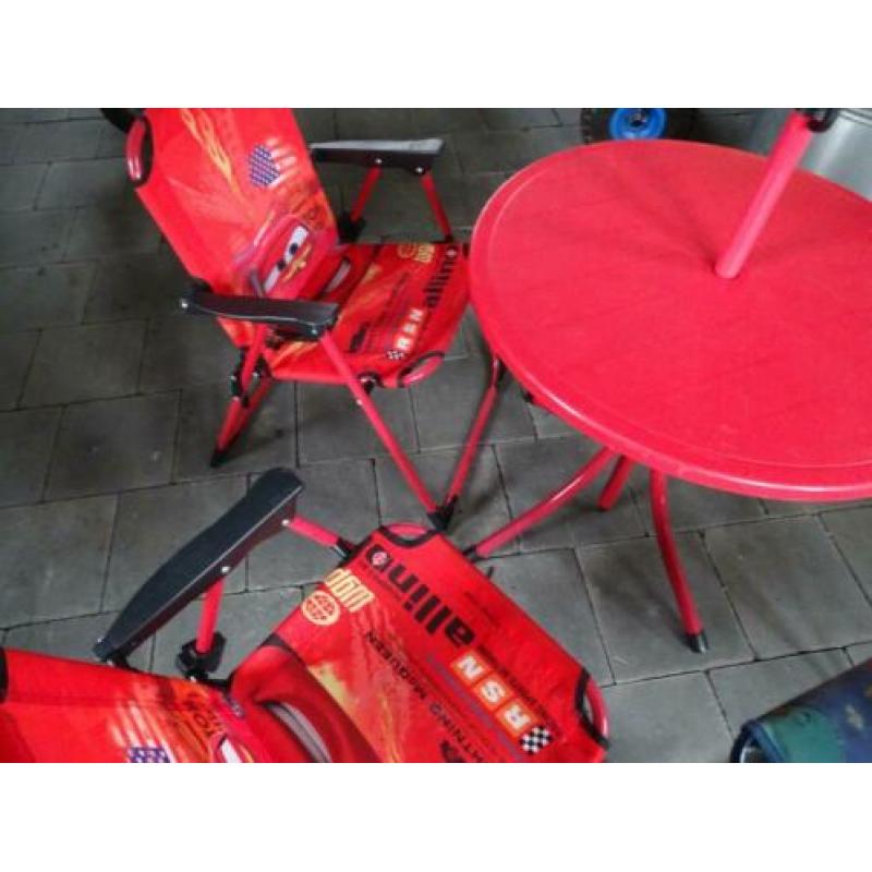 camping stoeltjes stoel kinderen set parasol tafel