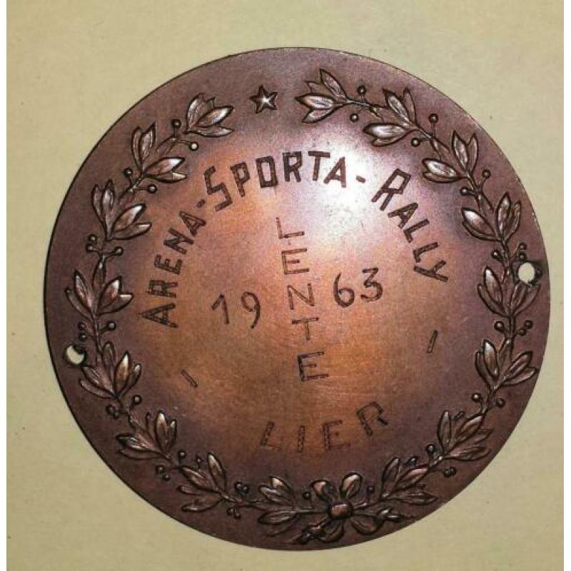 Plaquette Arena Sporta rally Lier 1963