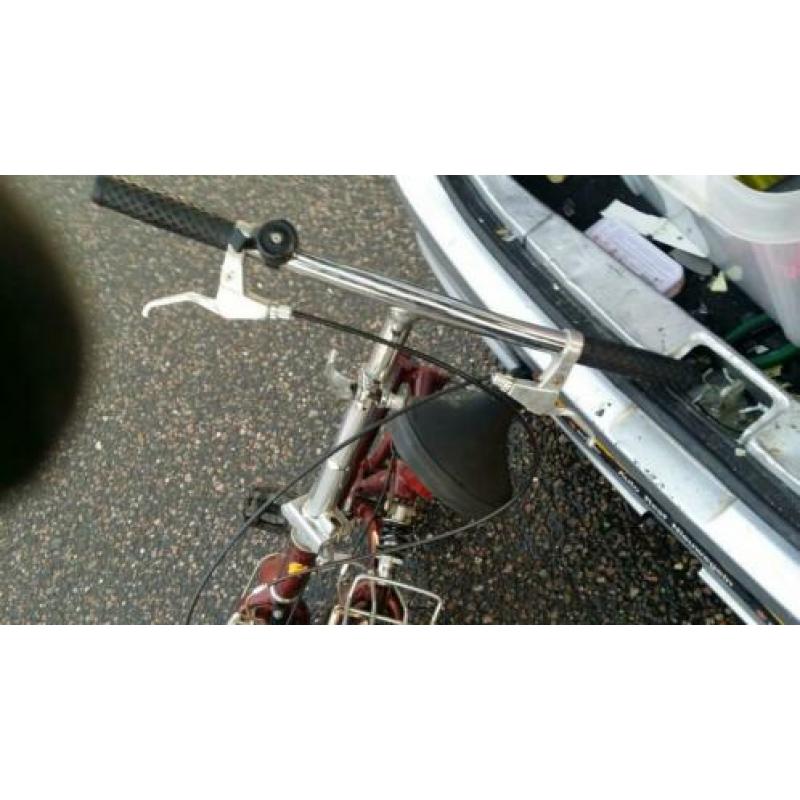Rood vouwfiets