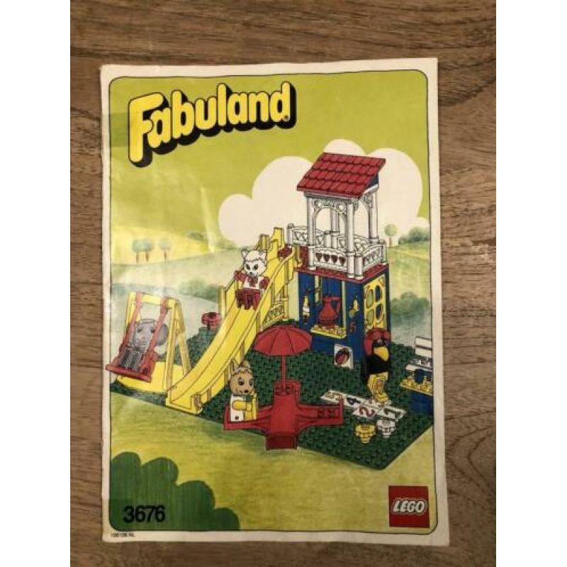 LEGO fabuland 3676 Catherine Cat's Fun Park compleet + boek