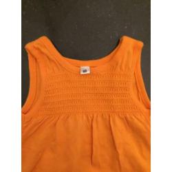 Baby Setje Broek Shirt Jurkje Oranje Maat 68