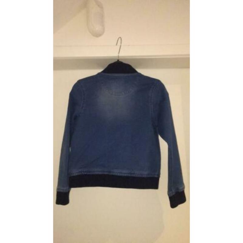 Denimlook jasje voor meisjes, maat 110/116